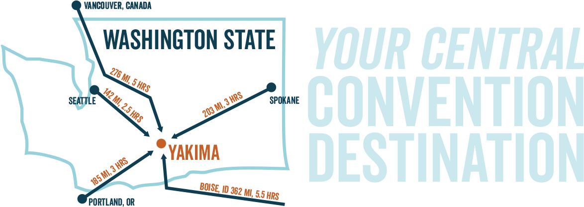 The Yakima Convention & Event Center is Centrally Location in Washington State